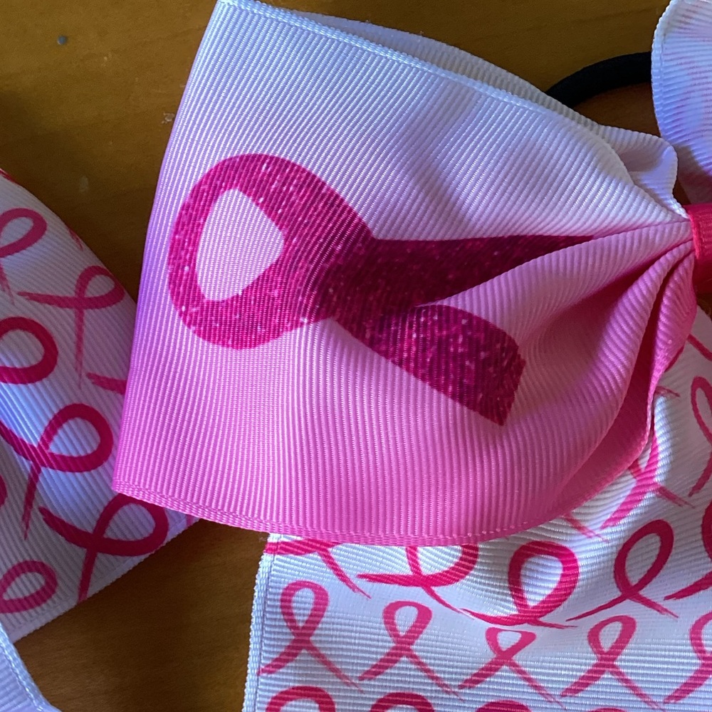 Pink Ribbon Hair Bows Set - Picture 4 of 5